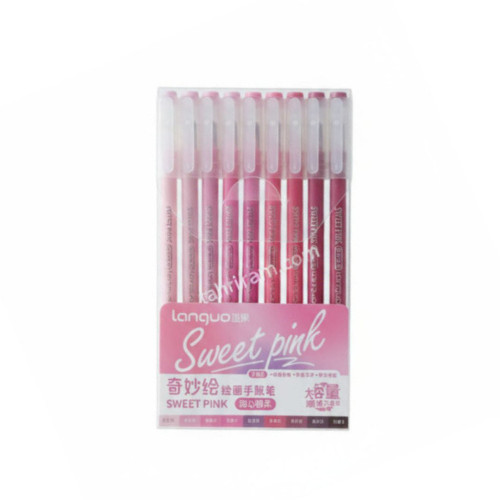 ست ۹ عددی خودکار ژله‌ای Languo مدل Sweet Pink