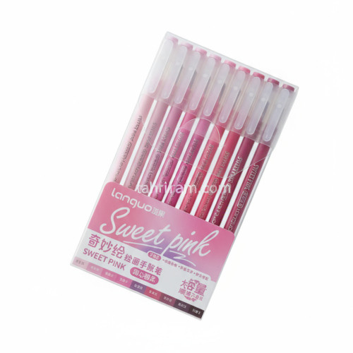 ست ۹ عددی خودکار ژله‌ای Languo مدل Sweet Pink
